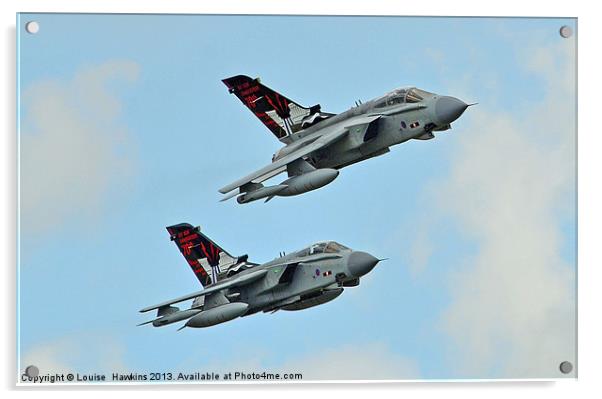 Two Tornado Jets dambusters special Acrylic by Louise  Hawkins