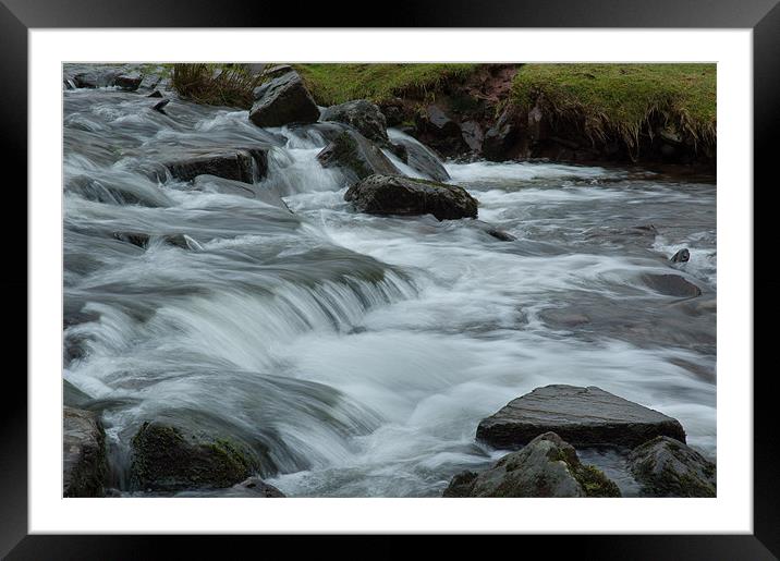 Stream Framed Mounted Print by lee wilce