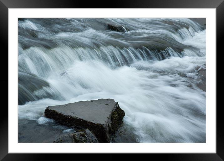 Stream Framed Mounted Print by lee wilce