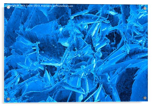 Ice Patterns Acrylic by John Cuyler