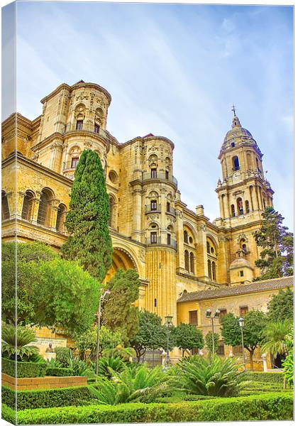 Malaga Cathedral in Andalusia Canvas Print by Dragomir Nikolov