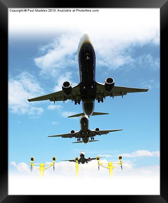 Three planes composite Framed Print by Paul Madden