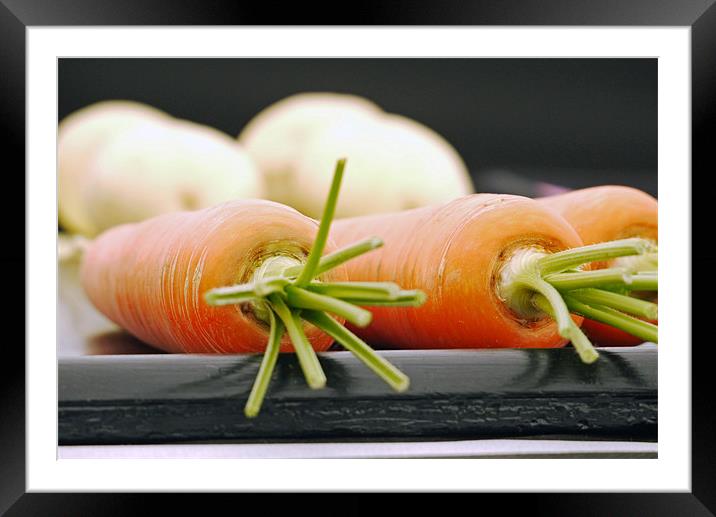 Carrots Framed Mounted Print by