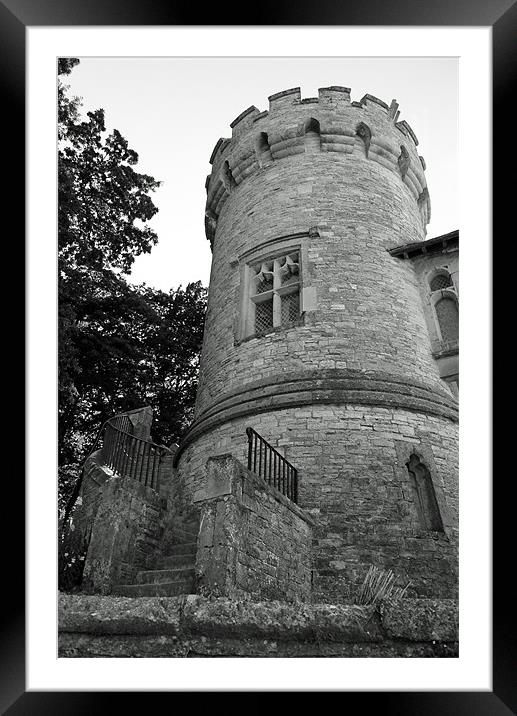 Castle turret Framed Mounted Print by