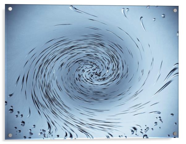 Water Vortex Acrylic by David Pyatt