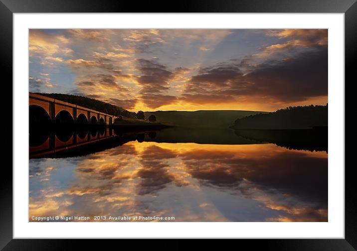 Sunrise Over Bamford Edge Framed Mounted Print by Nigel Hatton