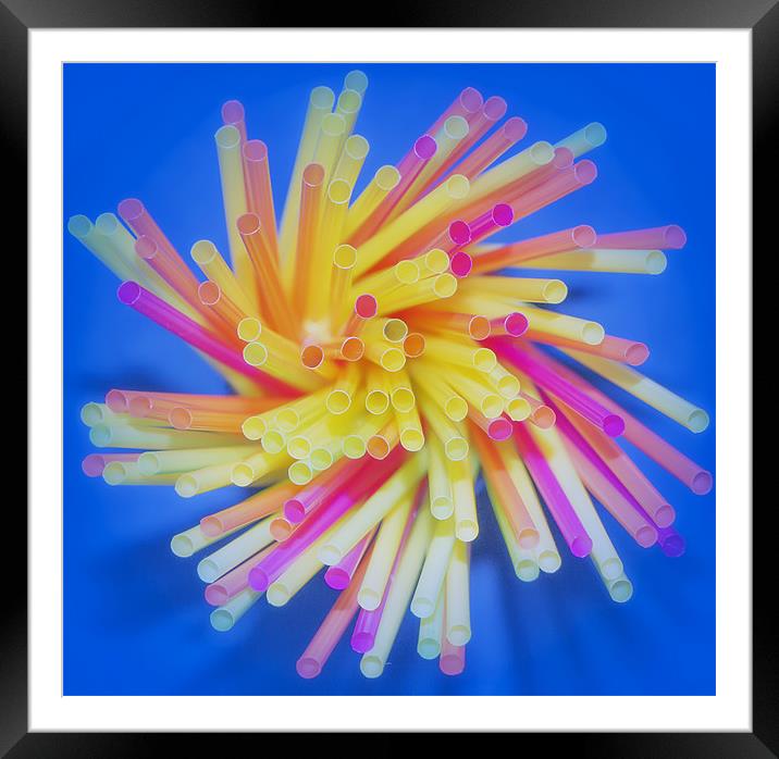 Drinking Straws Framed Mounted Print by Dean Messenger