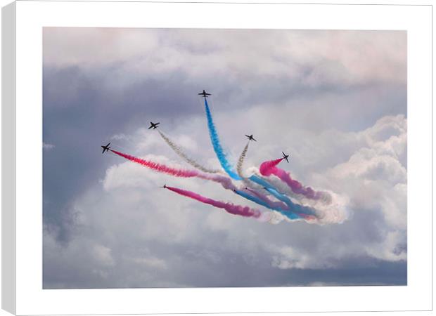 red arrows over carrickfergus Canvas Print by william sharpe
