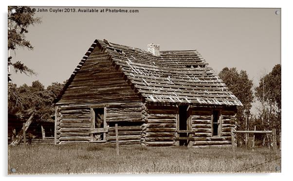 Little House on the Prairie Acrylic by John Cuyler