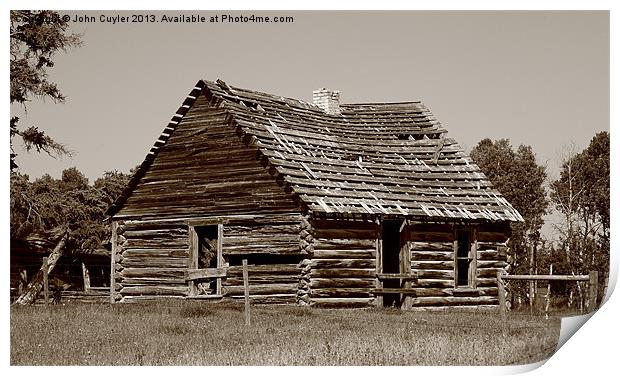 Little House on the Prairie Print by John Cuyler