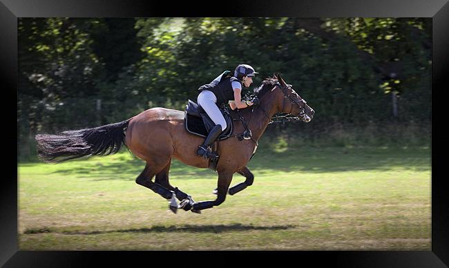 At Full Gallop Framed Print by Nigel Jones