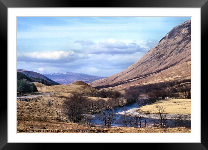 Glen Nevis Scotland Framed Mounted Print by Carole-Anne Fooks