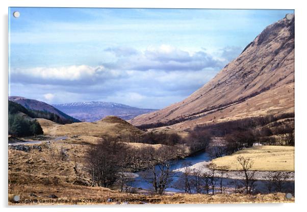Glen Nevis Scotland Acrylic by Carole-Anne Fooks