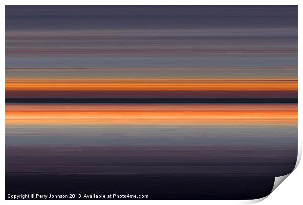 Rest Bay Abstract Print by Perry Johnson