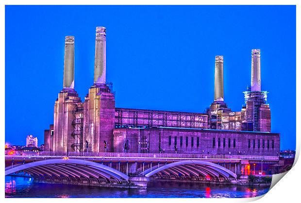Battersea Power Station Print by Phil Robinson