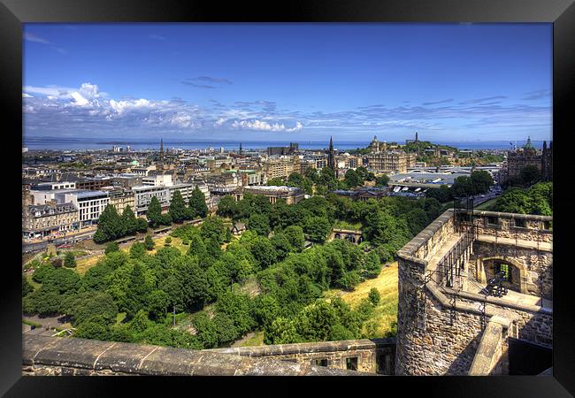 Edinburgh from the Castle Framed Print by Tom Gomez