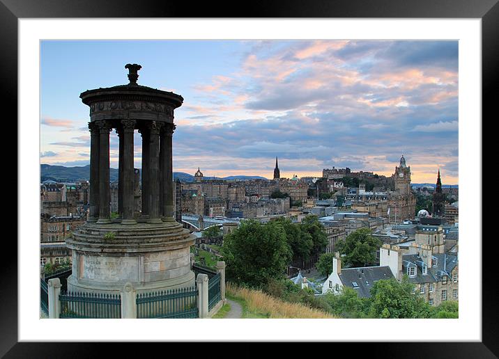 Edinburgh skyline Framed Mounted Print by James Marsden