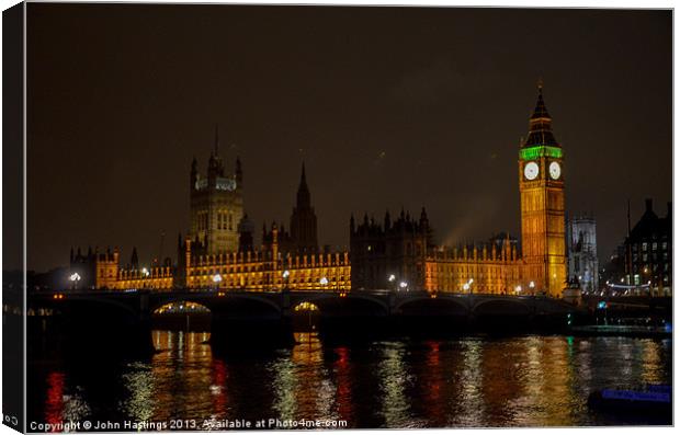 London's Iconic Landmark Canvas Print by John Hastings