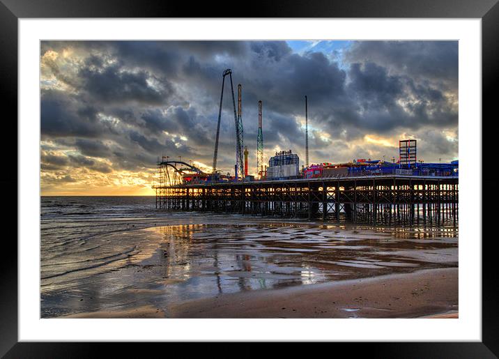 South Pier Blackpool Framed Mounted Print by Gary Kenyon