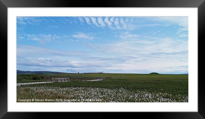 Approaching The Ring Framed Mounted Print by Steven Watson