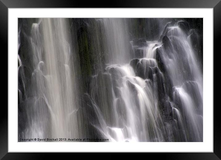 Waterfall Beauty Framed Mounted Print by David Birchall