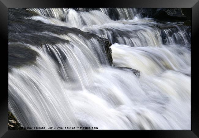 Waterfall Cascade Framed Print by David Birchall