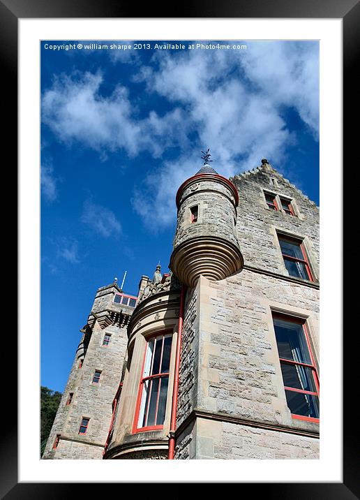belfast castle corner view Framed Mounted Print by william sharpe
