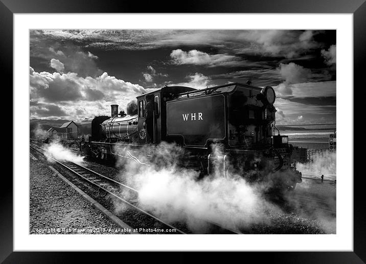 Steaming Clouds Framed Mounted Print by Rob Hawkins
