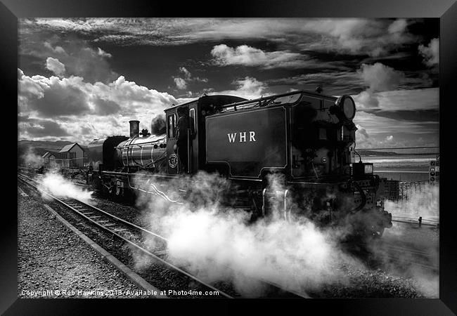 Steaming Clouds Framed Print by Rob Hawkins