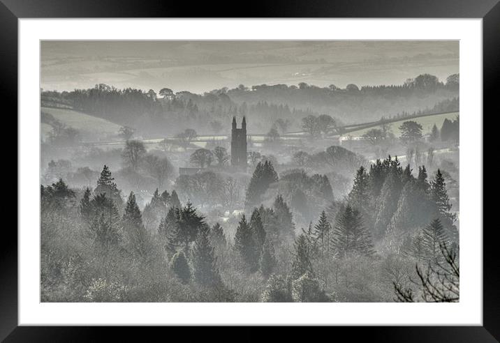 Misty Widecombe in the Moor Framed Mounted Print by Rosie Spooner