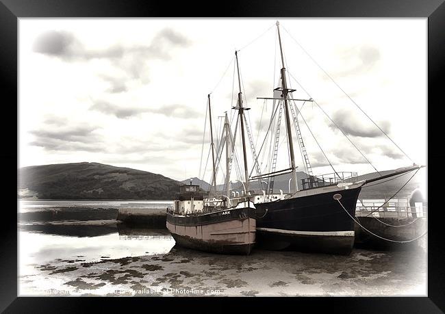 Inverary Museum and Vital Spark Framed Print by Andy Anderson