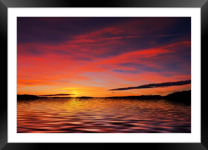The Golden Hour Framed Mounted Print by Rob Lester