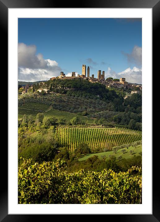 San Gimignano, Italy Framed Mounted Print by Andy McGarry