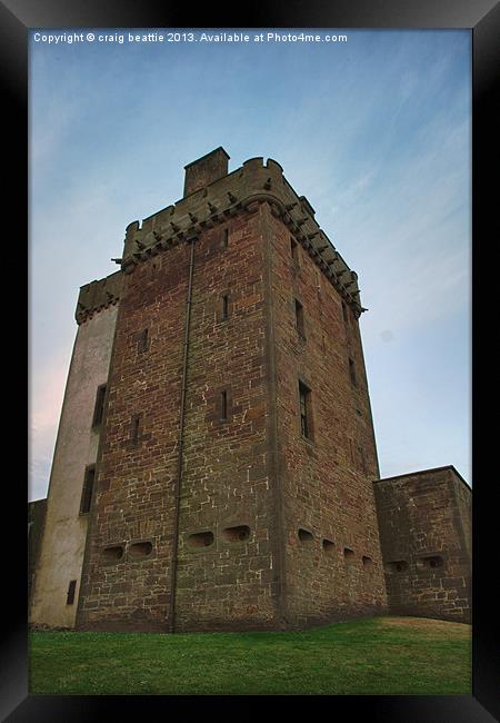 Broughty Castle Keep Framed Print by craig beattie