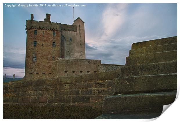 Broughty Harbour and Castle Print by craig beattie