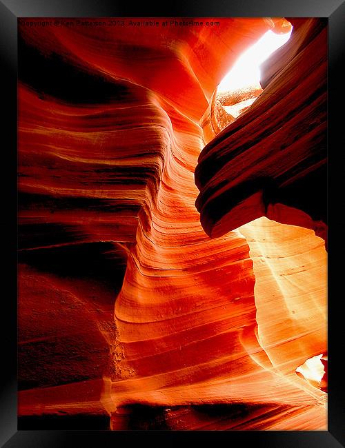 Antelope Canyon Framed Print by Ken Patterson