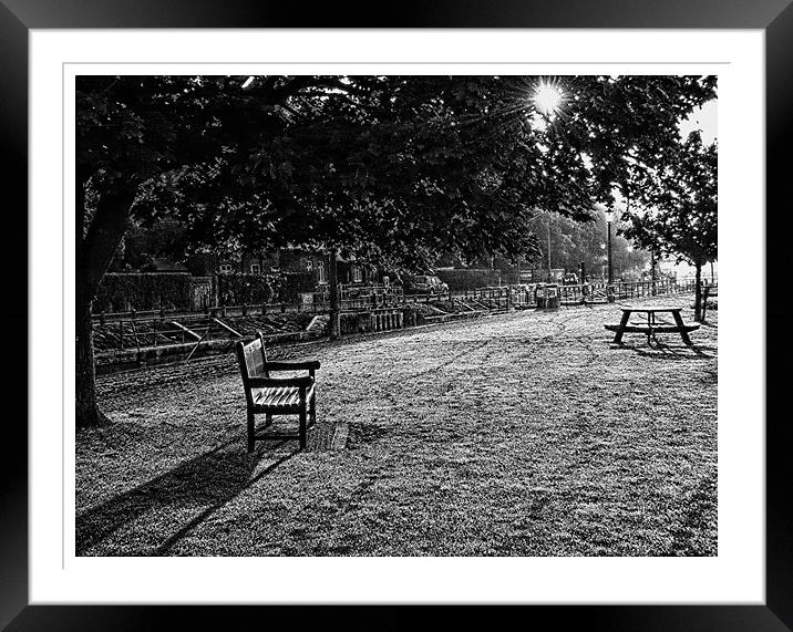 Lighting Shadows at Dawn Framed Mounted Print by Andrew Stephen