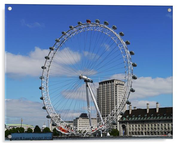London Eye Acrylic by Susan Mundell
