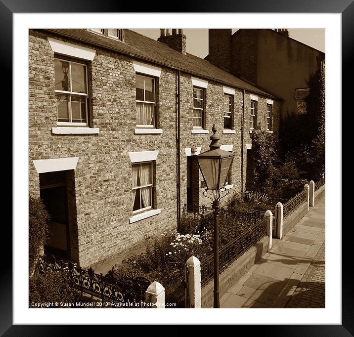 Old Fashioned Street Framed Mounted Print by Susan Mundell