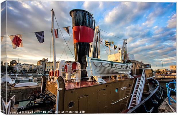 Cervia tugboat Canvas Print by Thanet Photos