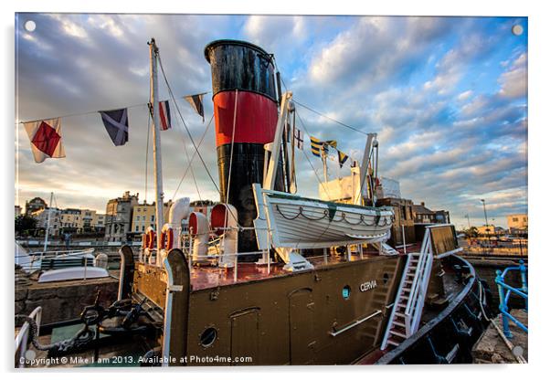 Cervia tugboat Acrylic by Thanet Photos