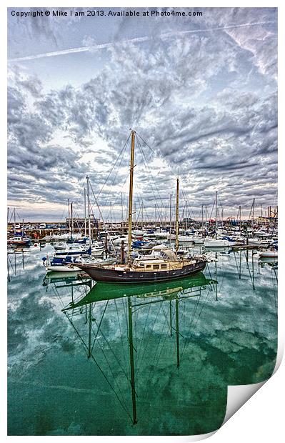 Ramsgate inner harbour Print by Thanet Photos