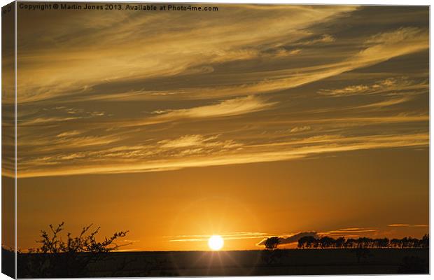 Sundown over Lumley Moor Canvas Print by K7 Photography