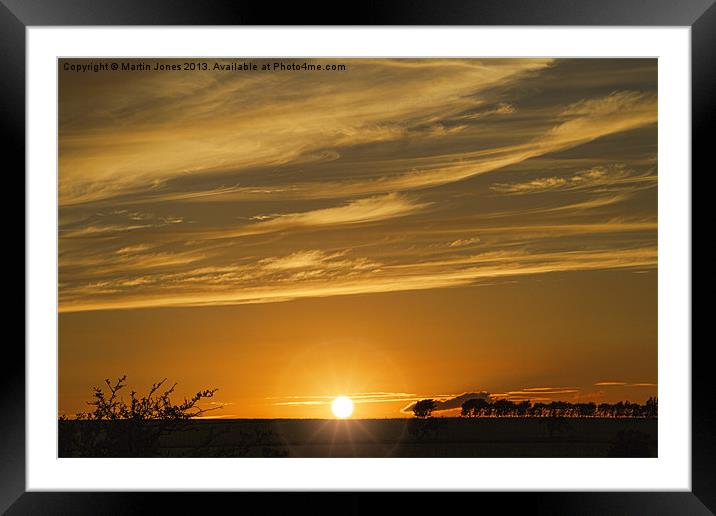 Sundown over Lumley Moor Framed Mounted Print by K7 Photography