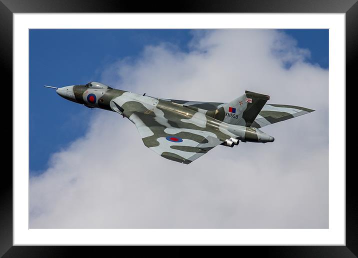 Avro Vulcan Bomber XH558 Framed Mounted Print by Oxon Images