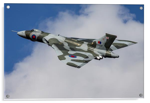 Avro Vulcan Bomber XH558 Acrylic by Oxon Images