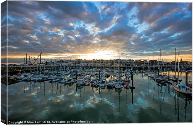 Sunset at Ramsgate Canvas Print by Thanet Photos