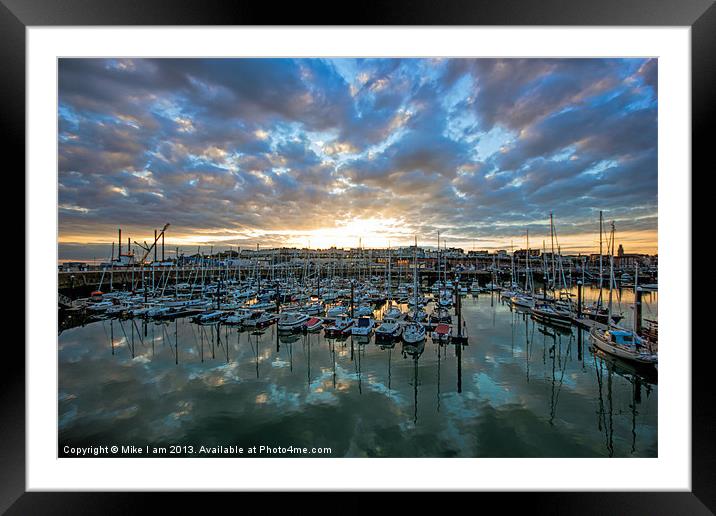 Sunset at Ramsgate Framed Mounted Print by Thanet Photos