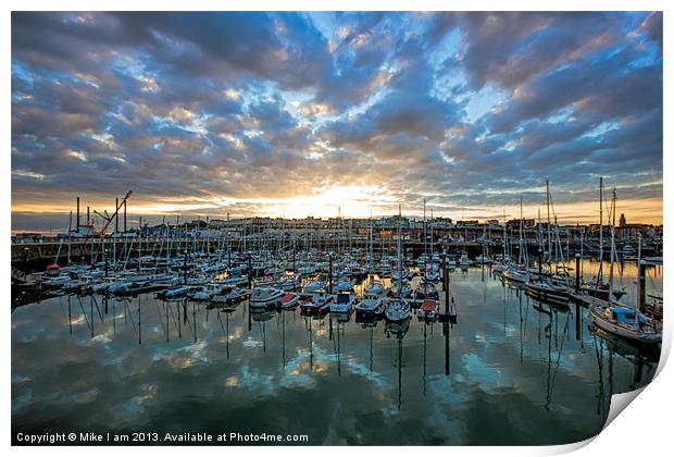 Sunset at Ramsgate Print by Thanet Photos