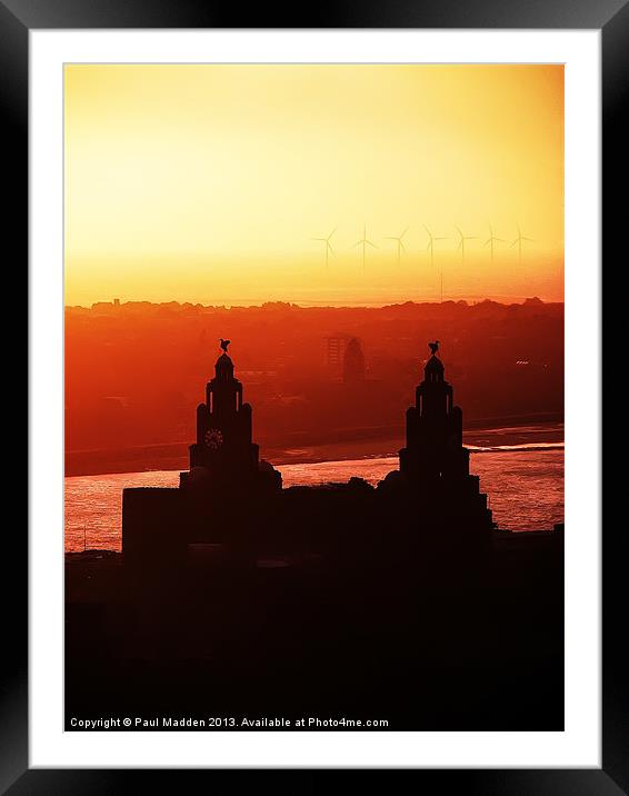 View from the anglican cathedral Framed Mounted Print by Paul Madden